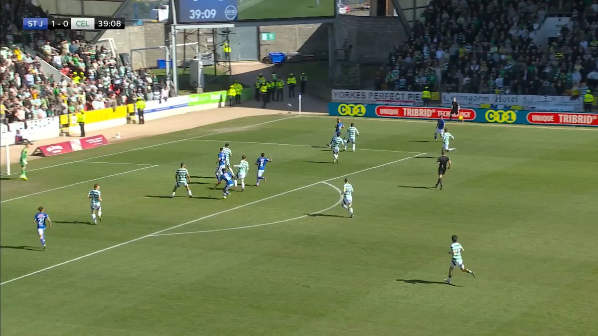❌ There was a check for a potential St Johnstone penalty for handball but play continued ⤵️