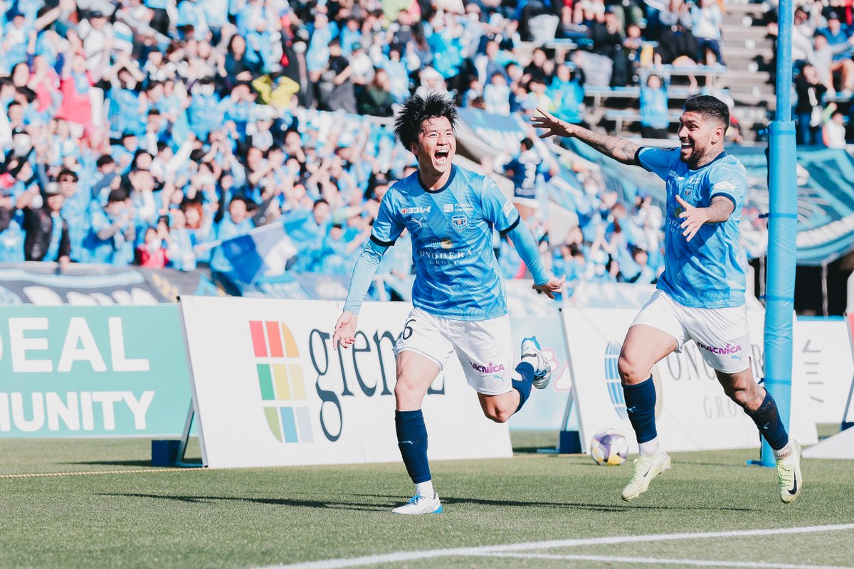 貴重な先制点で決勝点となった #山田康太 選手のゴールを2画面で👀✨ #福森晃斗 選手の今季初アシストで山田選手は今季2得点目✌ #yokohamafc #横浜FC #横浜FC清水 #フリ丸まみれDAY