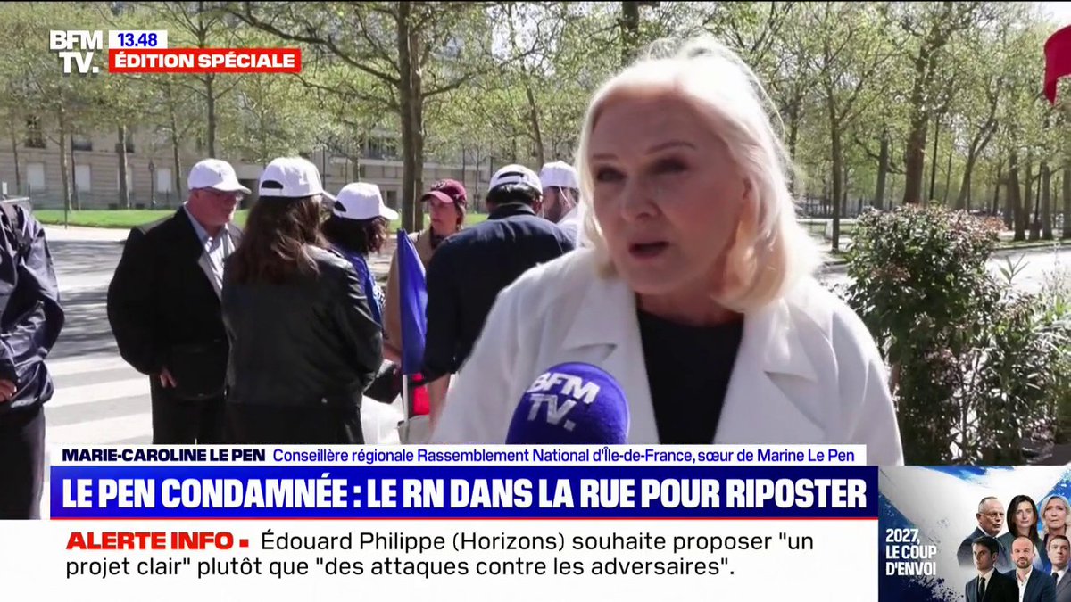 Condamnation de Marine Le Pen: "La décision qui a été rendue est inquiétante, la démocratie est un peu bafouée", déclare Marie-Caroline Le Pen