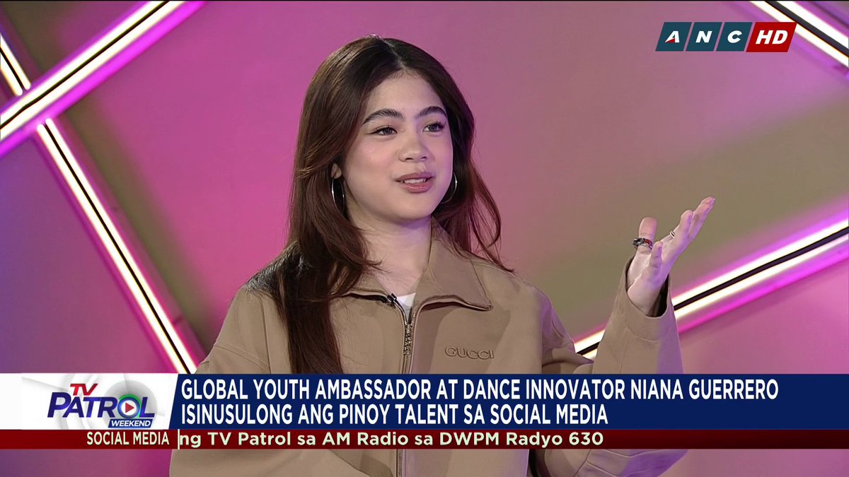 Ibinahagi ng global youth ambassador at dance innovator na si Niana Guerrero sa ABS-CBN News ang kaniyang sikreto sa mga patok na dance challenges sa TikTok at kung paano niya ginagamit ang platform na ito para isulong ang world-class Pinay talent.
