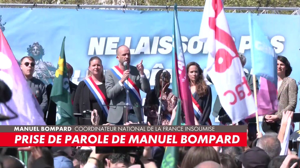 «Quand l’extrême-droite essaie de s’emparer de nos rues, il y a une odeur mauvaise pour la démocratie», fustige Manuel Bompard