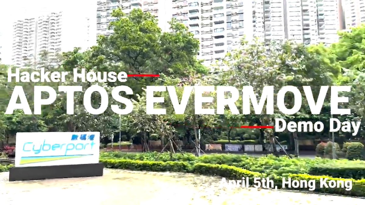 🇭🇰APTOS EVERMOVE HackerHouse Demo day Aptos has moved to @Aptos Movemaker🌐Aptos华语社区 Cyberport hosted “APTOS EVERMOVE Hackerhouse”, where a number of great products were born. Let's listen to the vibe of venue and developers' voices. Interview with Peter Zhou Ashish | CyreneAI & NetSepio w.yeeeh