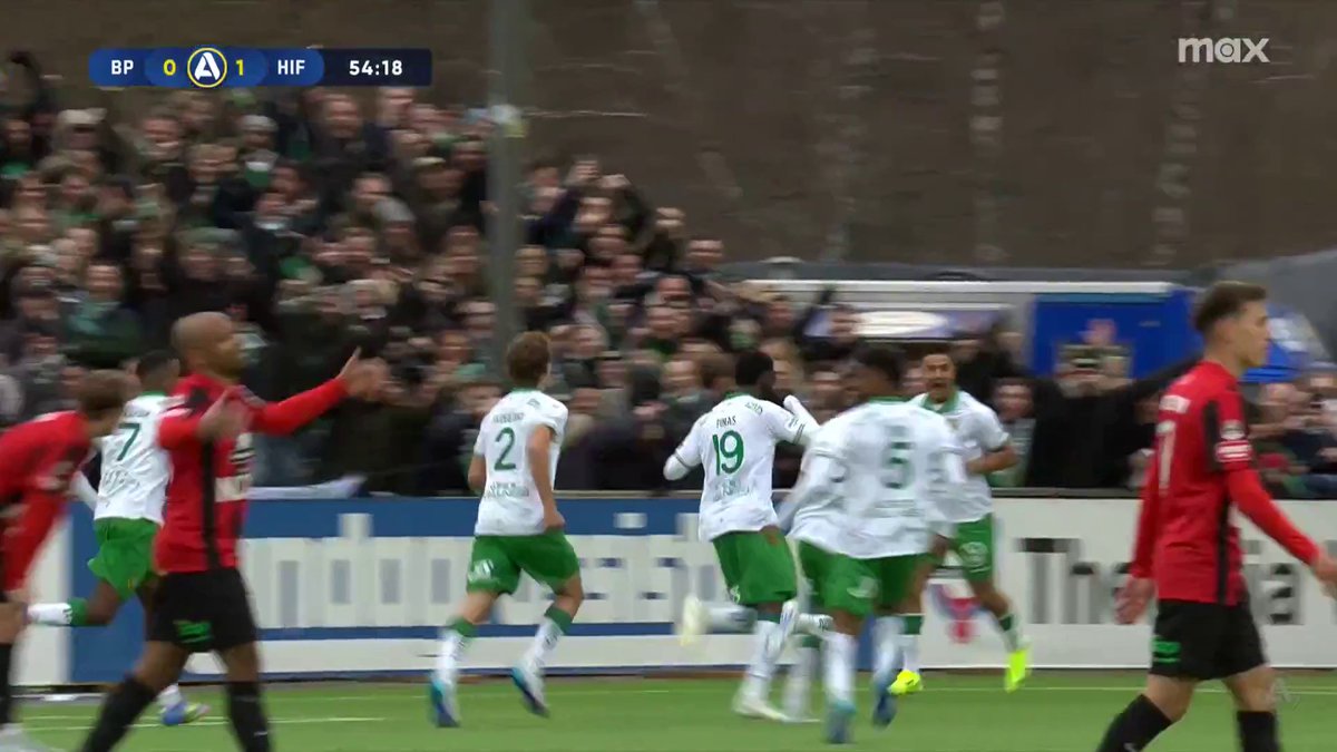 1-0 Hammarby! Shaquille Pinas krutar in ledningsmålet på Grimsta! 🎯 📲 Se BP - Hammarby på Max