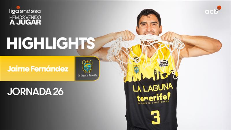 Qué bonito es volver a disfrutar de la mejor versión de Jaime Fernández ✨ ¡1⃣9⃣ puntos y 2⃣5⃣ de valoración en la victoria de La Laguna Tenerife La Laguna Tenerife ante Coviran Granada! #LigaEndesa | #GameDayMovistar | Jaime fernandez