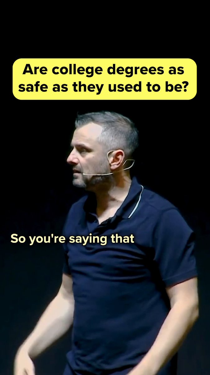 College degrees work for some and especially in the USA where many take on massive debt, it doesn’t workout at all .. please don’t get a degree for saftey, get one because you actually need it for the field you’re passionate about or if the government you live in or your parents pay for it. This video was from several years ago .. the delta between the value of it or the saftey net it provides has worsen since we filmed this. Make decisions that fit you and the reality of the world 🌎 we now live in. College degrees are great for many & for many they are a massive set back financially and emotionally