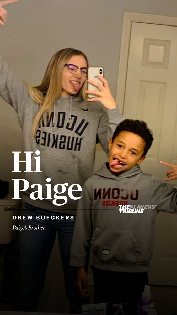 “You’re such a great role model to me because you help people. You’re funny. You’re kind. And you’re always there for others.” Before UConn Women’s Basketball takes the court for the national championship game, Paige Bueckers’s little brother, Drew, left his sister a touching message. 🥹