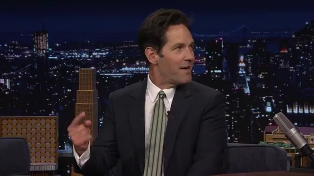 Jack Nicholson kissed Paul Rudd the first time they met 🤣 #FallonTonight