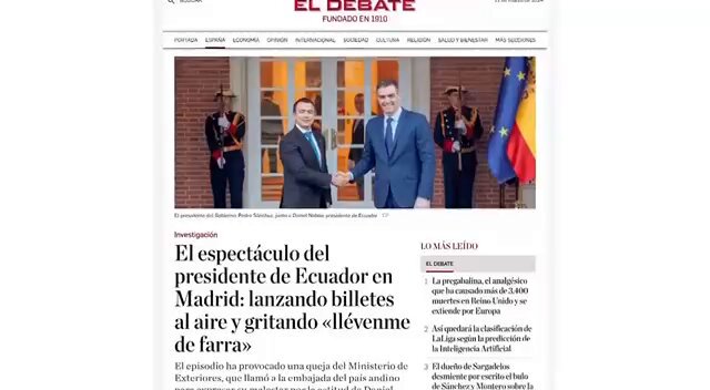 Noboa no solo es un problema nacional, también lo es en lo internacional. Ahora, se descubre que Noboa y Cancillería mintieron al intentar encubrir estos hechos como si fuese mentira. #NoboaVergüenzaInternacional