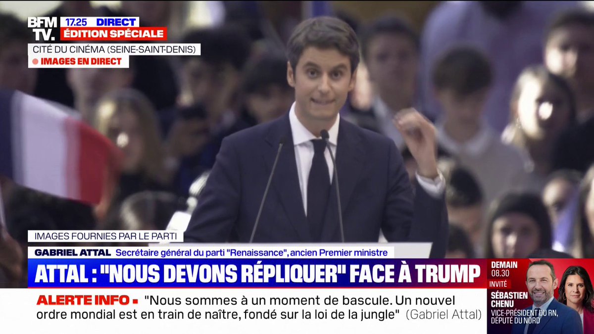 Gabriel Attal: "Le Rassemblement national, c'est la groupie du trumpisme en France"