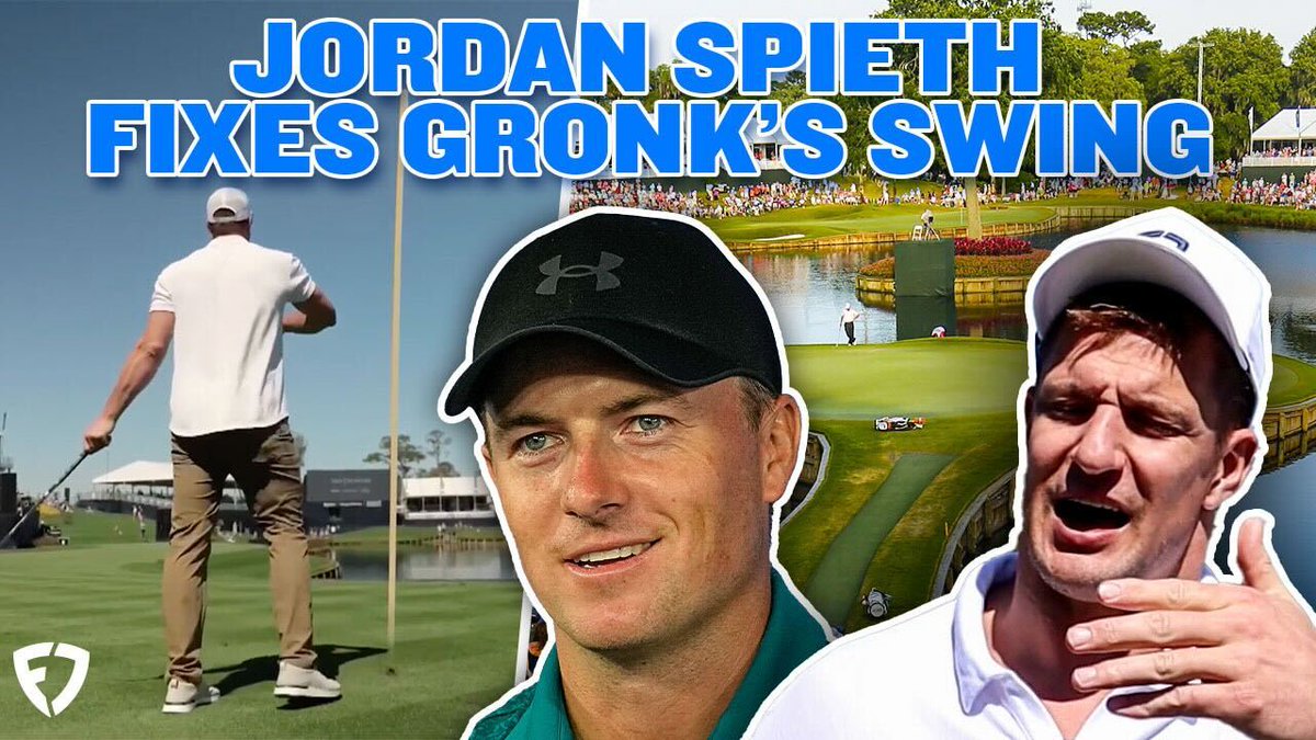 ONE DAY. That's all it took for Jordan Spieth to fix Rob Gronkowski's swing 🫡 PGA TOUR | FanDuel Sportsbook