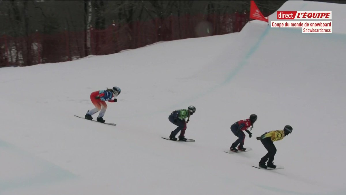 🌍🇫🇷 VICTOIRE ET GROS GLOBE pour Léa Casta en snowboardcross ! #lequipeSNOW