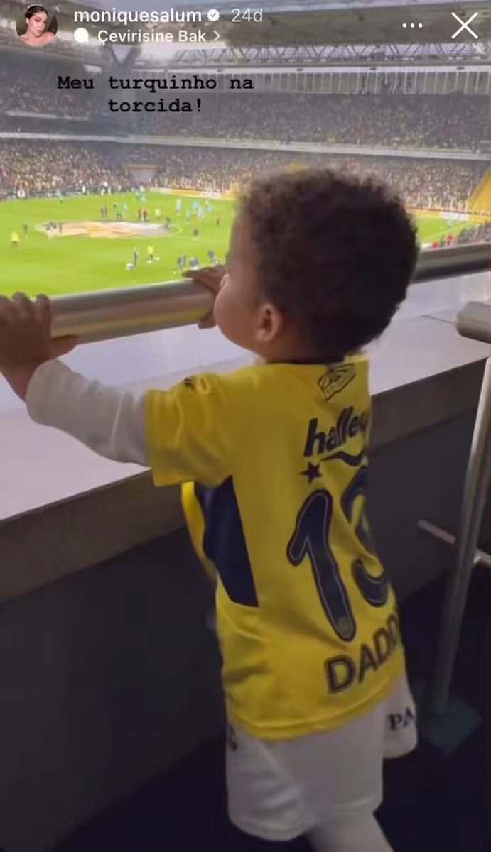 Fred’in eşinin paylaşımı “Benim küçük Türküm amigolukta!”