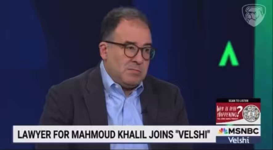 You would think an attorney would understand the difference between speech and action, and there has been plenty of evidence that Muhammad Khalil is deported not for his speech but for his actions. So I don’t know what the heck they are teaching in law school these days but this guy needs to go get a refresher course.