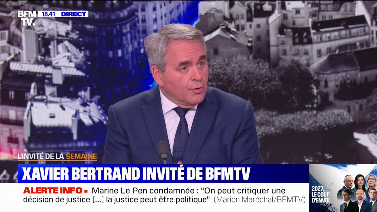 Xavier Bertrand (Les Républicains): "Si vous voulez être candidat à la présidentielle, il faut faire preuve d'honnêteté"