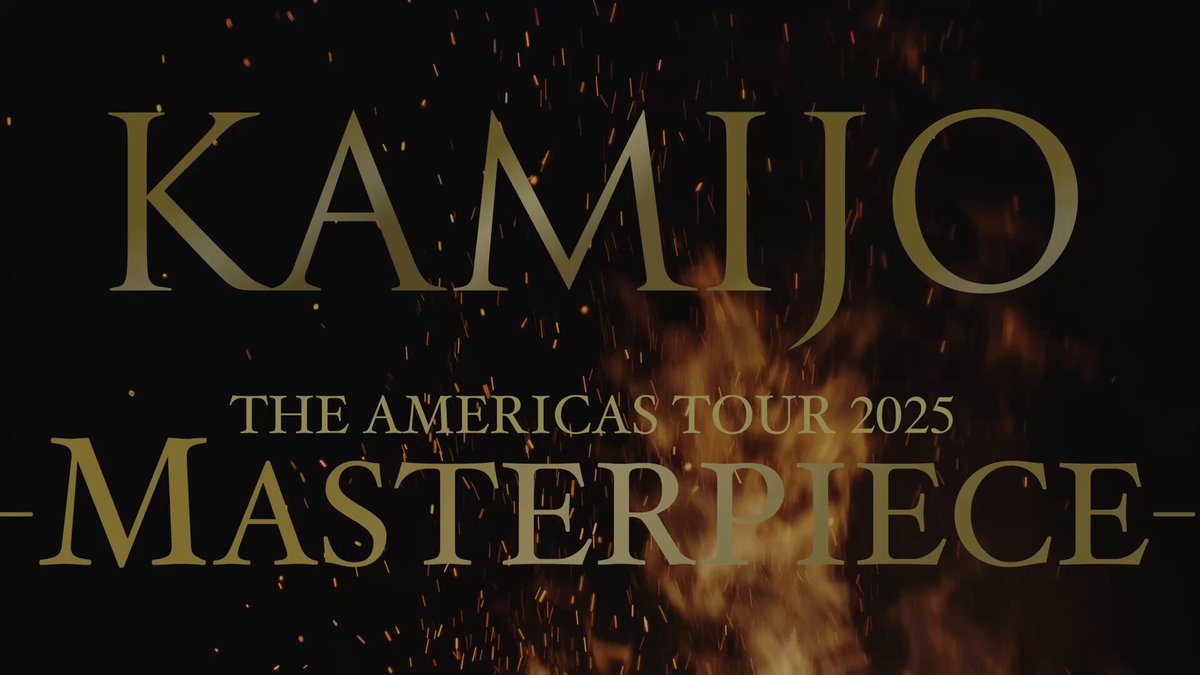 KAMIJO no Brasil – The Americas Tour 2025 – MASTERPIECE 🇧🇷 Data: Sábado, 24 de maio de 2025 TICKET #KAMIJO #Brasil