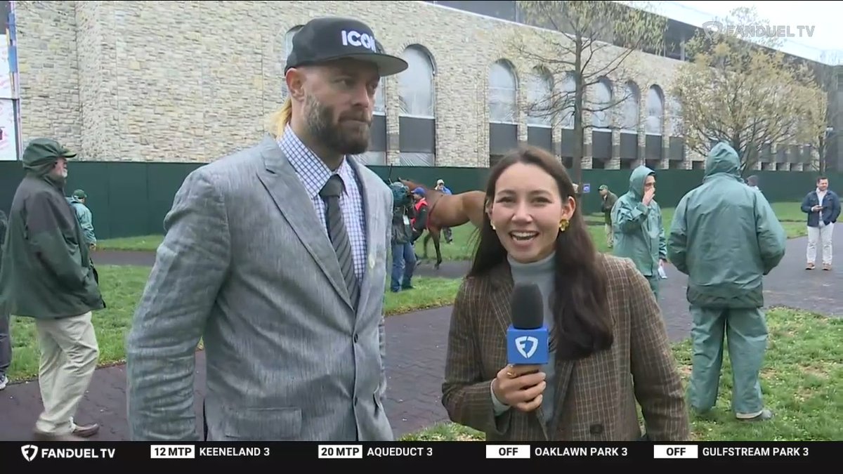 JAYSON WERTH Jayson Werth sends out #5 Hay Stack in Race 3 at Keeneland Racing. He and Andie Biancone 🐴 also talk 2025 Kentucky Derby with Flying Mohawk! FanDuel TV
