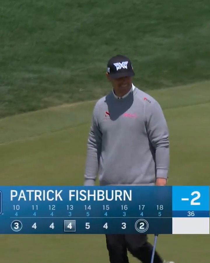 WHAT?! 😲 Patrick Fishburn drains an eagle putt from 105 feet!! 📺 Golf Channel