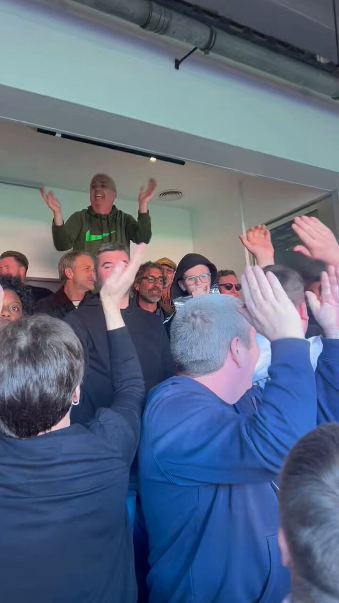 Manchester United fans serenading Eric Cantona at Old Trafford today. 🔴
