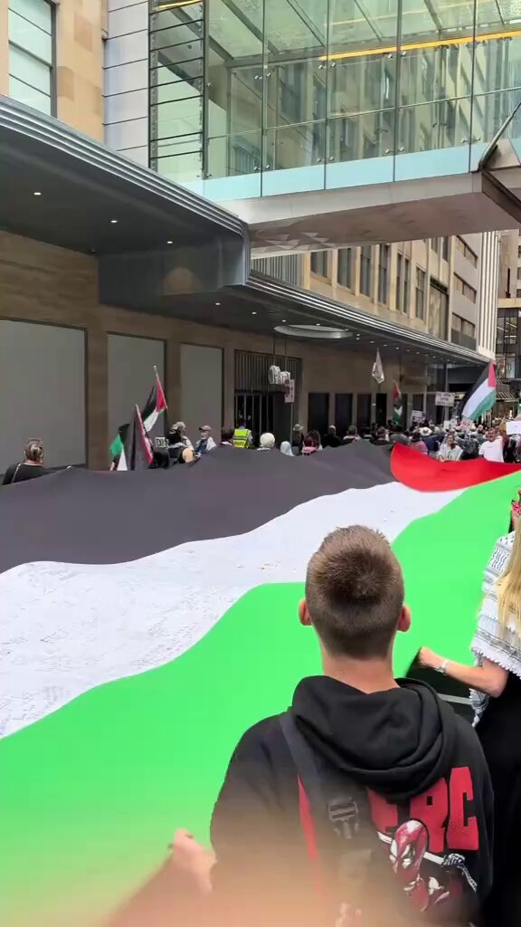 "Nehirden Denize Filistin Özgür Olacak" Sydney, Australia