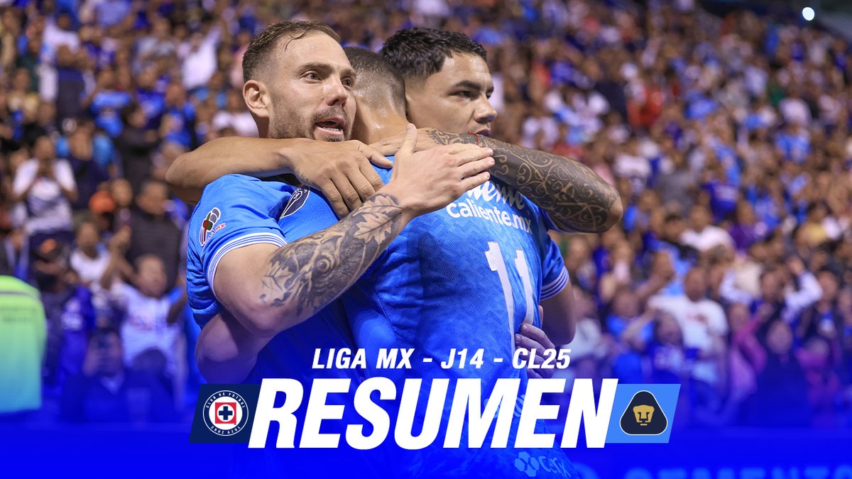 ¿Se perdieron algo del encuentro de anoche en Puebla? 👀 Acá les dejamos el resumen de la victoria de La Máquina sobre Pumas. #AzulDePorVida