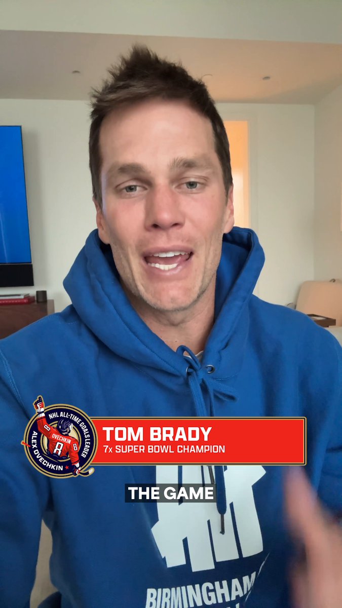 From one great to another, Tom Brady sends his congrats to Ovi! 🏈 #Gr8ness