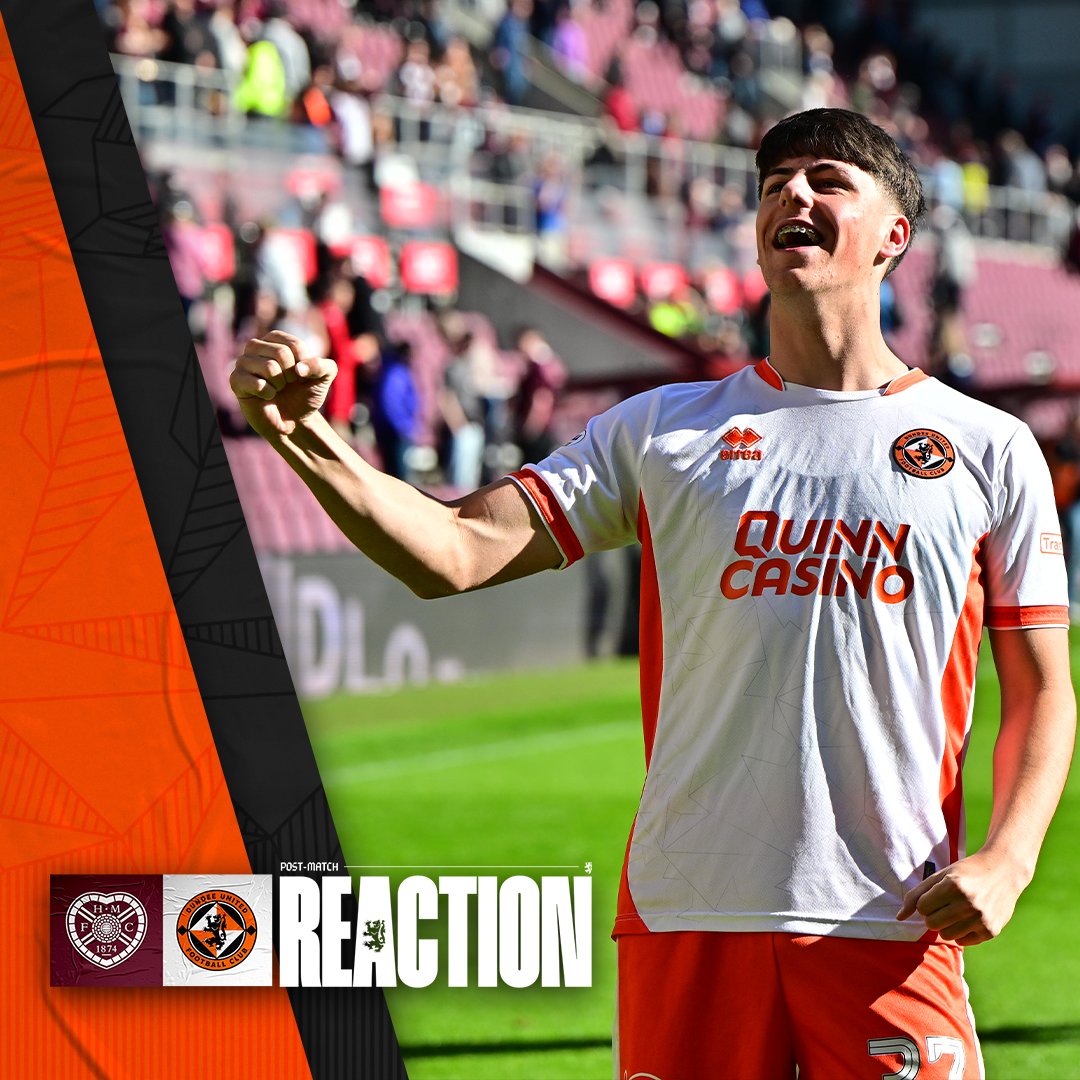 🗣️ "I was in the away end when we won here last time, but to play on the pitch is what I've always wanted to do!" 📺 #DUFC Academy graduate Sam Harding chats with DUTV after making his first-team debut against Hearts this afternoon Watch the full interview here! 👇🍿