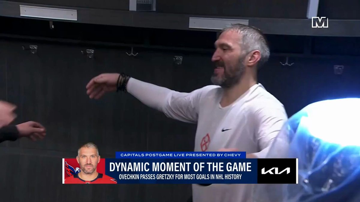 What an incredible moment between Alex Ovechkin and longtime line-mate Nicklas Backstrom 🥹🫶