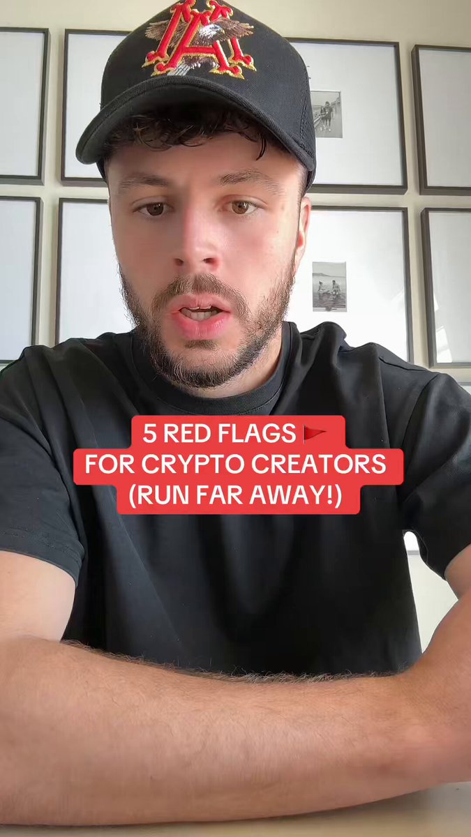 5 red flags for crypto influencers (run far away) 🚩