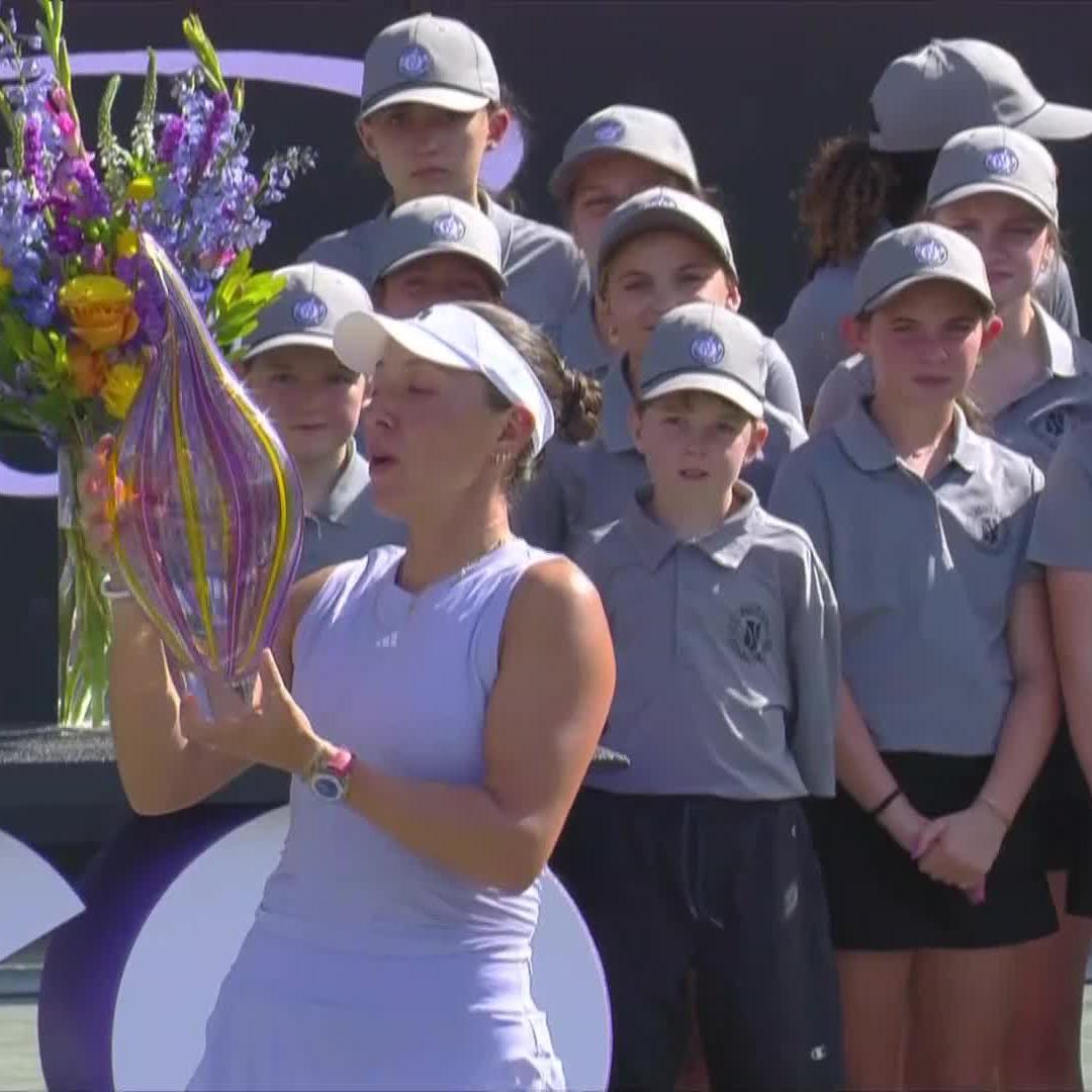 A great way to end the week 💫 Jessie Pegula | #CharlestonOpen