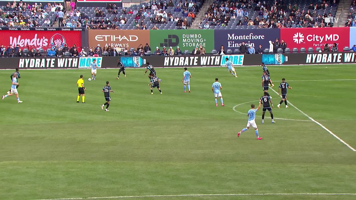 Keaton Parks pulls one back! Game on in the Bronx. 📺 #MLSSeasonPass or Apple TV+: