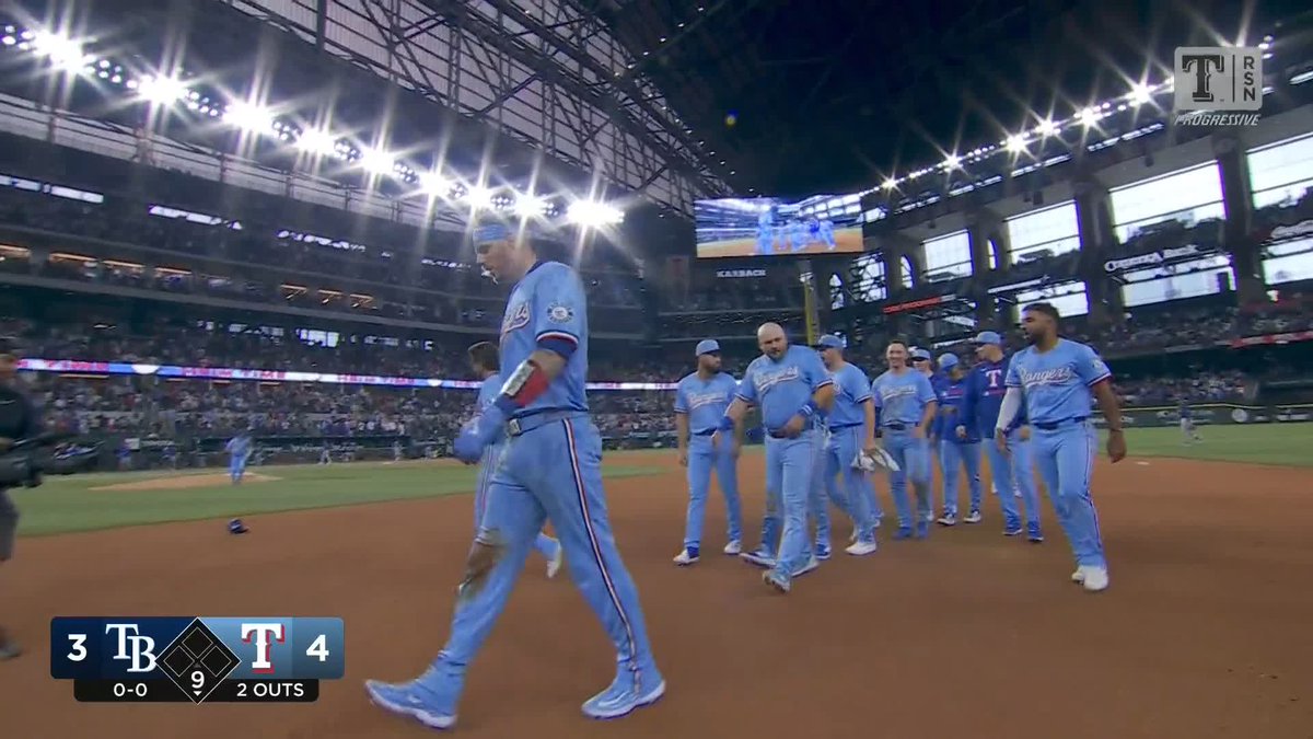 JONAH HEIM WINS IT IN THE 9TH RANGERS ARE 8-2 TO START THE SEASON