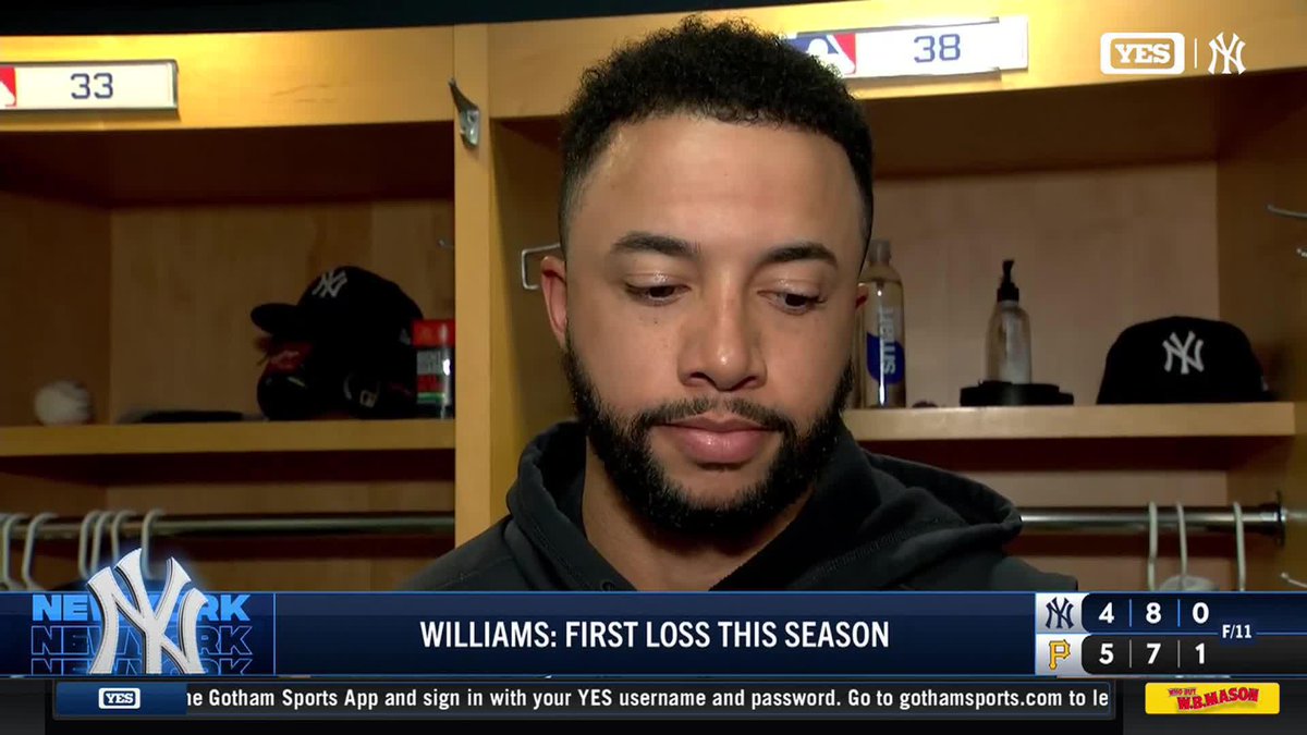 Devin Williams talks about the final pitch of today's game with Meredith Marakovits