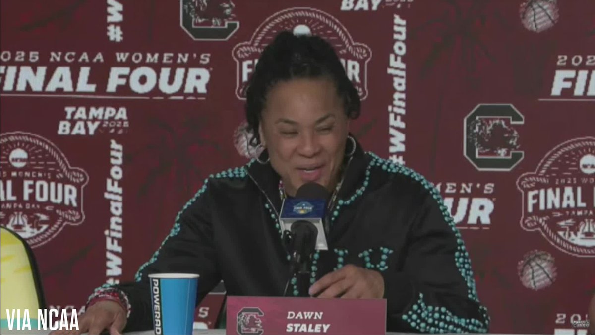 "Much respect to UConn, they did a masterful job in executing on both sides of the basketball." Dawn Staley gives her opening statement after falling to UConn in the National Championship: