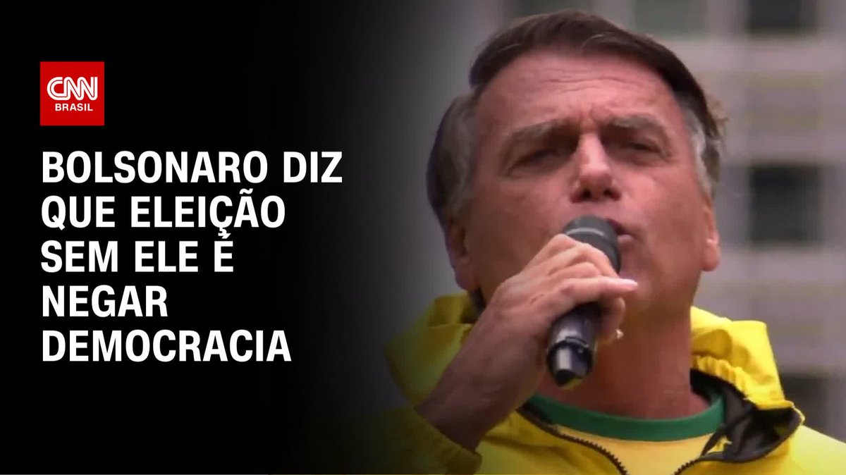 Bolsonaro: Eleição sem Bolsonaro é negar democracia; assista #AgoraCNN