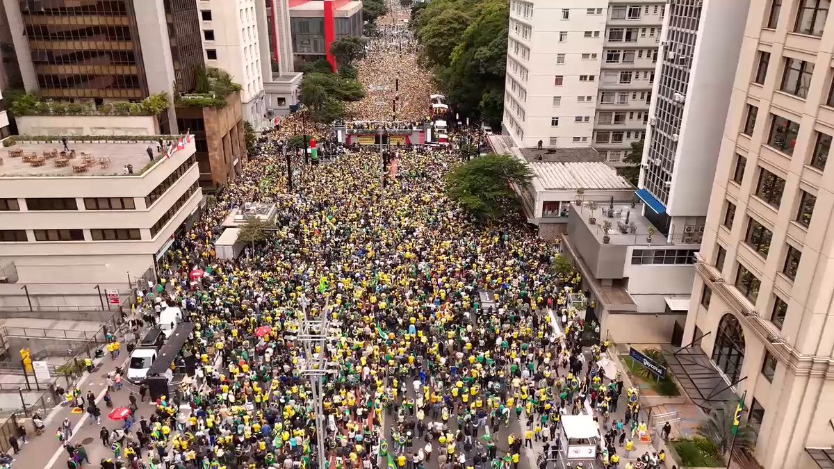Foi aqui que pediram as imagens de drone? O povo já decidiu: ANISTIA, JÁ!