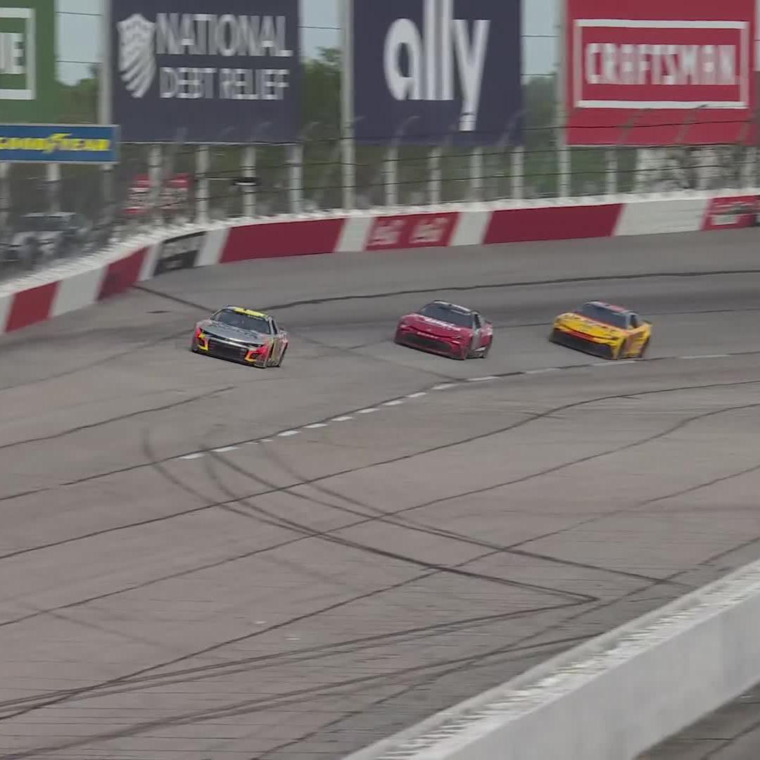 Trouble for Josh Berry off of Turn 2!