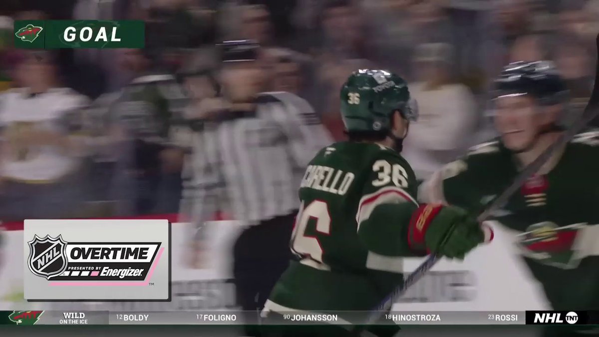 THAT'S A WILD OT WIN! 🤩 Marco Rossi wins it for the Minnesota Wild in Energizer overtime!