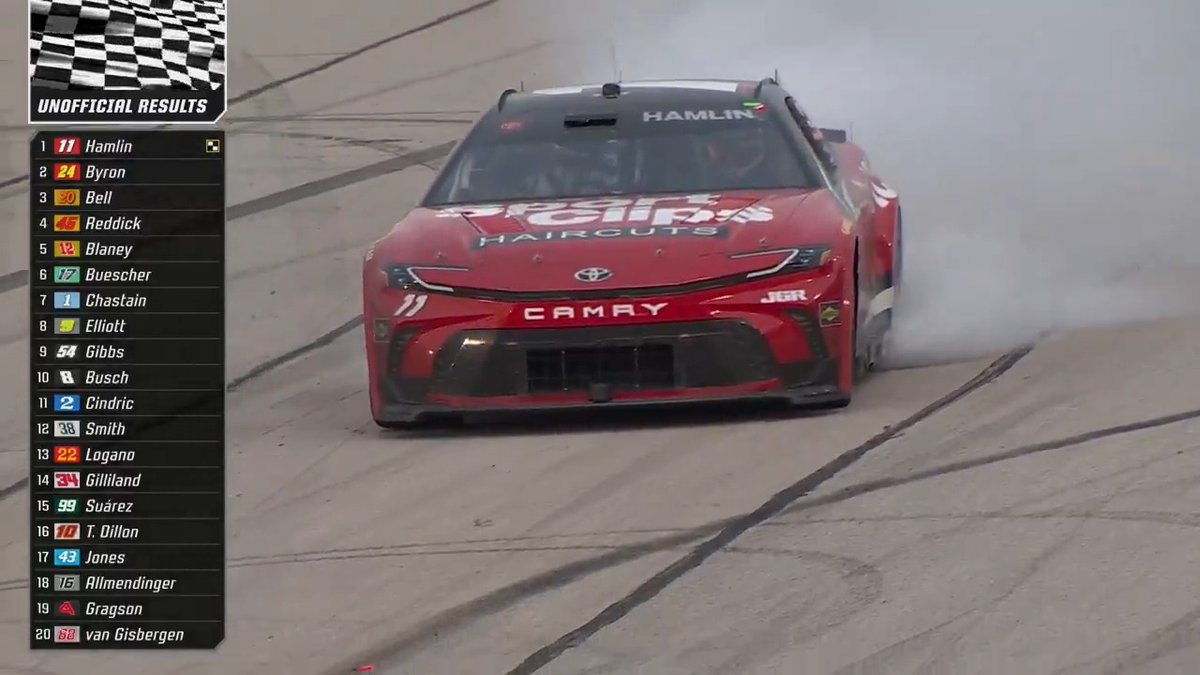 5-time Darlington winner Denny Hamlin!