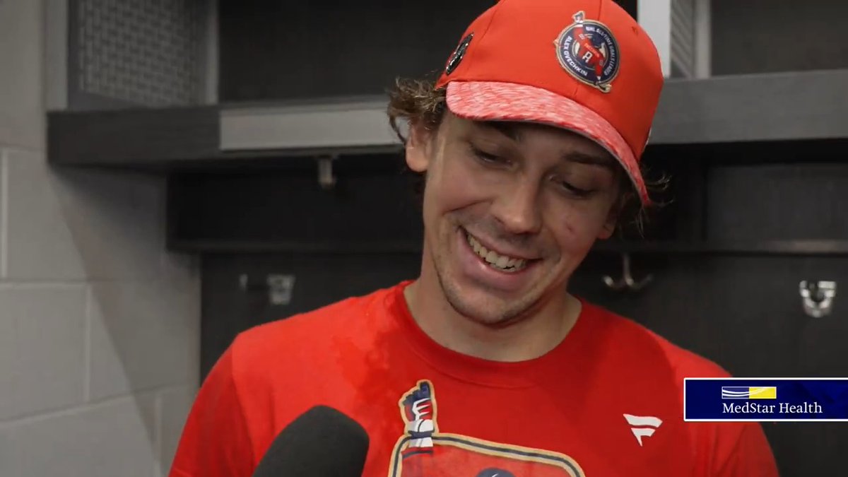 “He’s the greatest goal scorer of all time. I think everybody would agree with that right now.” Dylan Strome on his reaction to being a part of Alex Ovechkin history-making tally. #Gr8ness