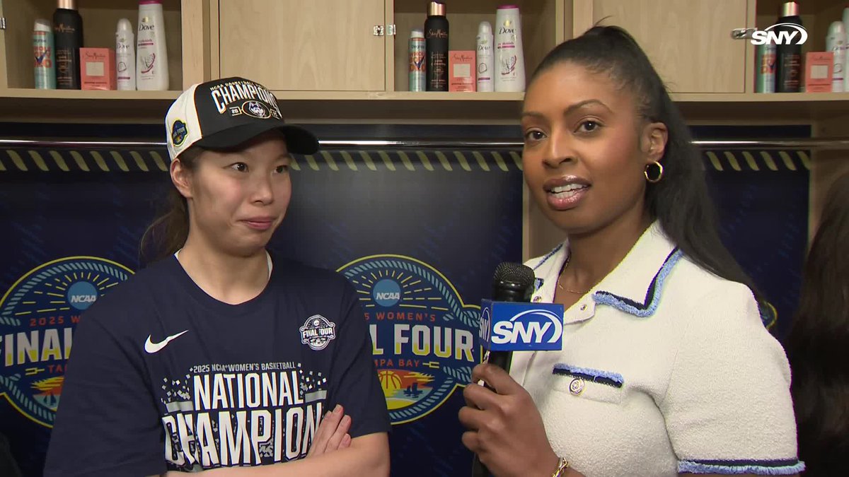 "It's a special, special experience - I'm so glad I was able to do it with this group" Kaitlyn Chen talks with C. about this UConn team and playing a role in a title win