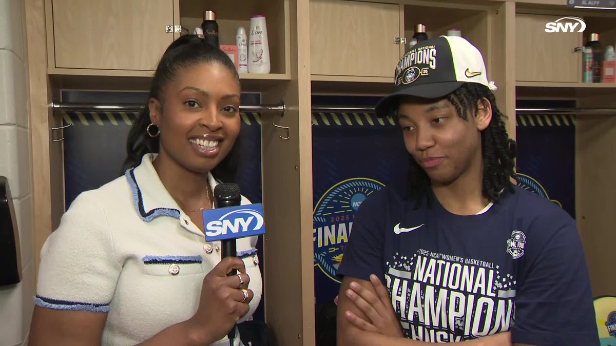 KK Arnold chats with C. after becoming a National Champion about her role on the team and winning for the seniors