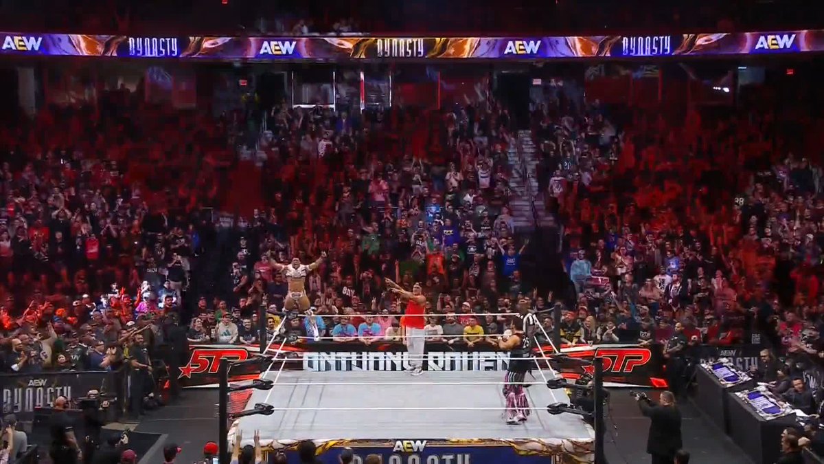 The 5 Tool Player, Anthony Bowens is BACK and faces his former Tag Team Partner Max Caster RIGHT NOW! Watch #AEWDynasty ZERO HOUR RIGHT NOW on Prime Video, AEW’s YouTube, X & FB! Anthony Bowens | ''Platinum'' Max Caster | Kip Sopp