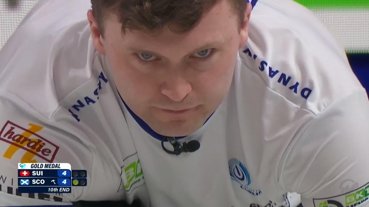 Scotland 🏴󠁧󠁢󠁳󠁣󠁴󠁿 clinch the gold medal! 🥇 Bruce Mouat makes the draw for one and it's a 4-5 win for the Scots. Watch all games live on The Curling Channel! #curling #WMCC #scotland