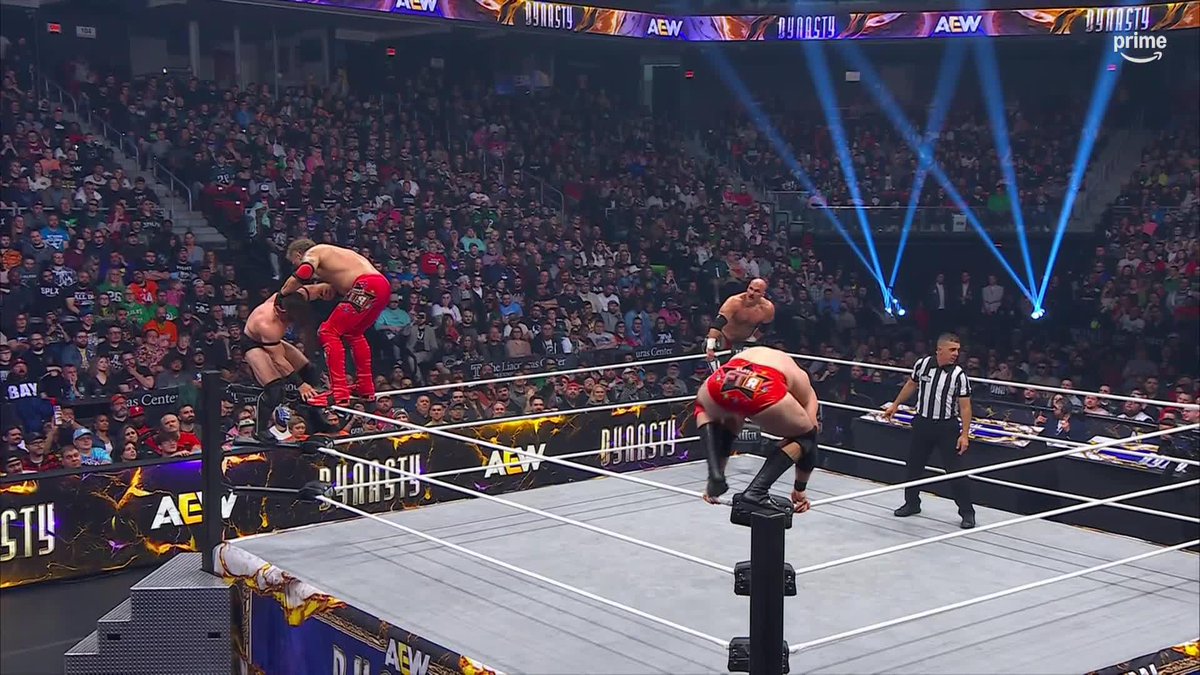 These men are BRUTALIZING each other! #AEWDynasty is still live on Prime Video PPV.