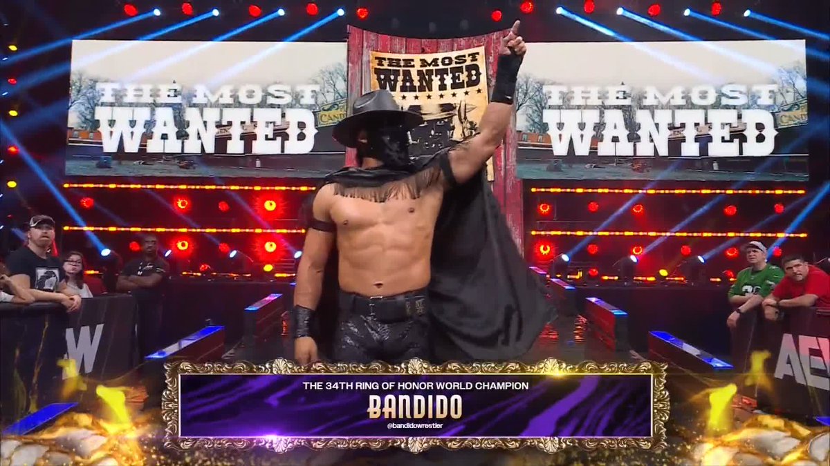 Can Bandido leave with his mask intact and recapture the ROH World Title? Watch #AEWDynasty RIGHT NOW! Chris Jericho | Bandido🔫🌵