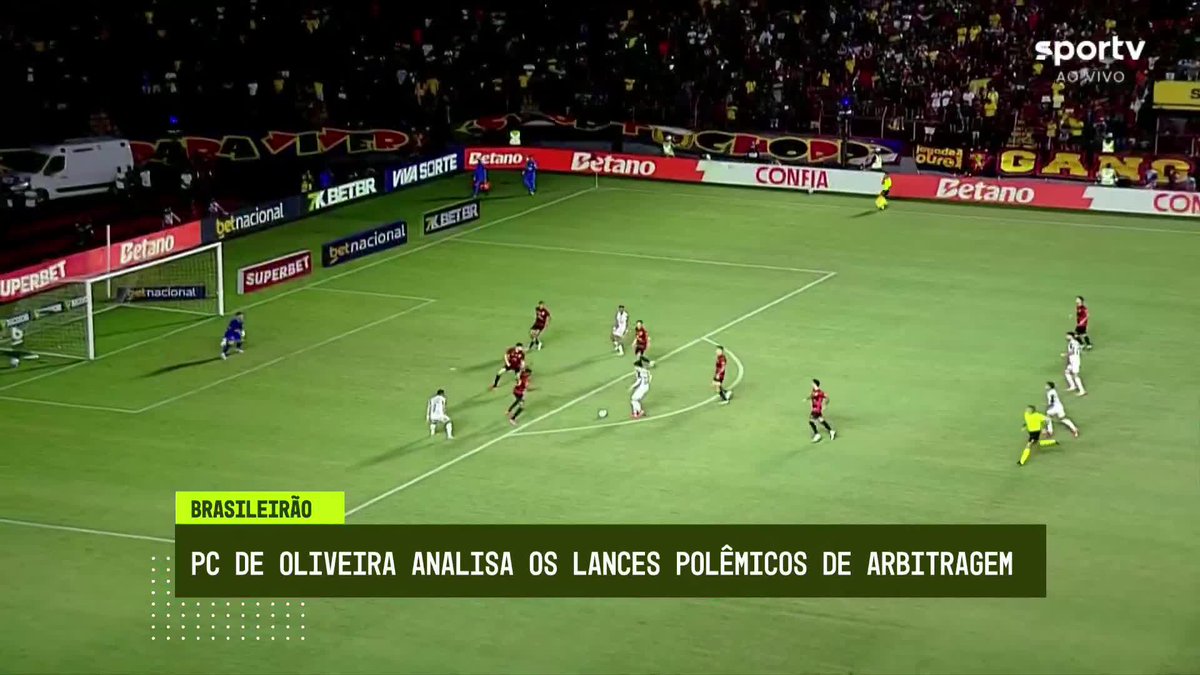 No Fechamento sportv, PC Oliveira discordou da marcação do pênalti de Matheus Alexandre, do Sport, em cima de Raphael Veiga, do Palmeiras.