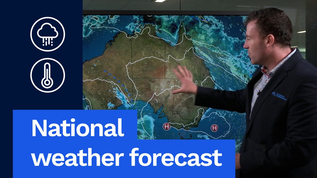 National Weather Forecast: A dry week ahead for most of the country. Video current: 12:30pm AEST 7 April 2025. Latest forecasts and warnings: or the BOM Weather app.