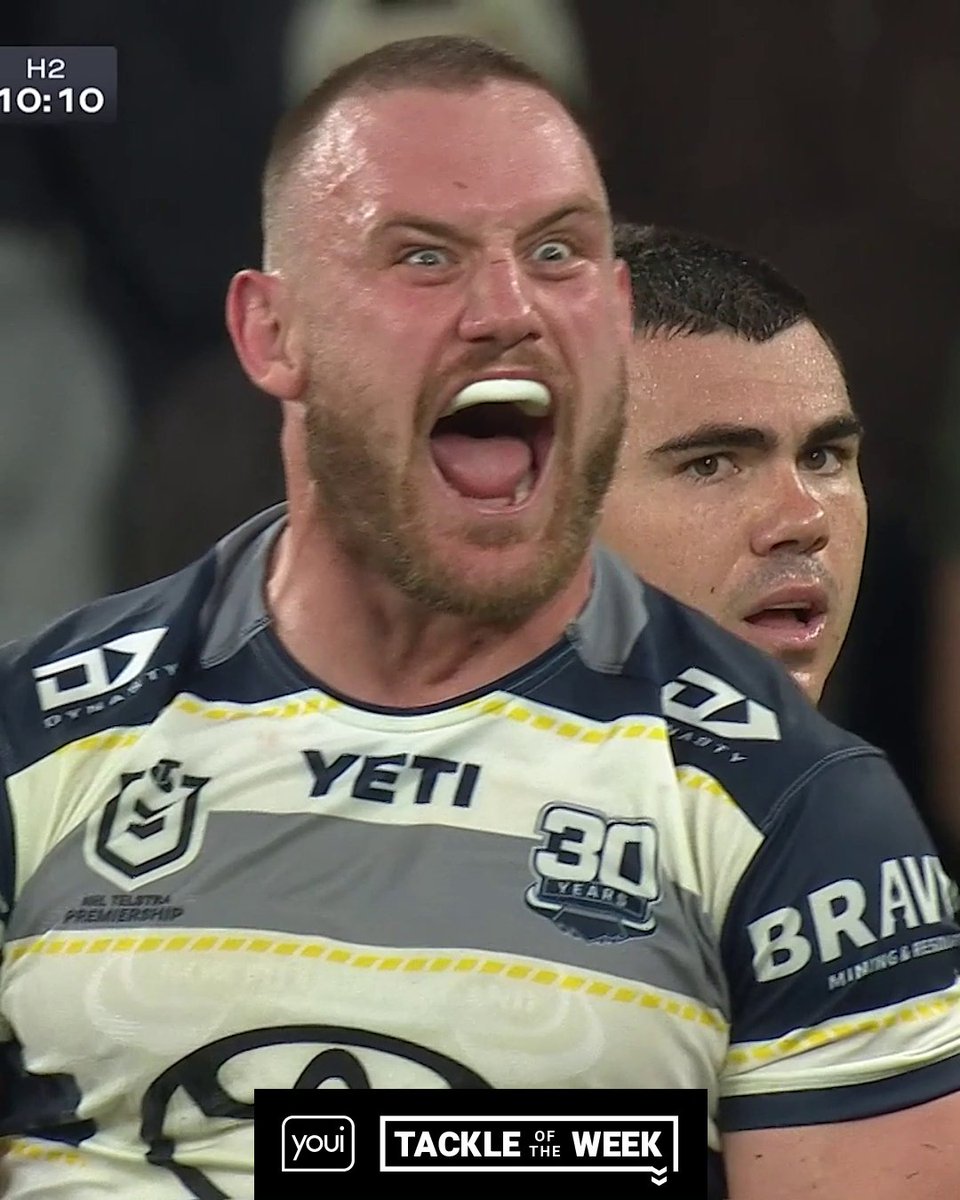 Coen Hess levels Nathan Cleary with a massive shot! 🤯 Tackle of the Week, thanks to Youi.