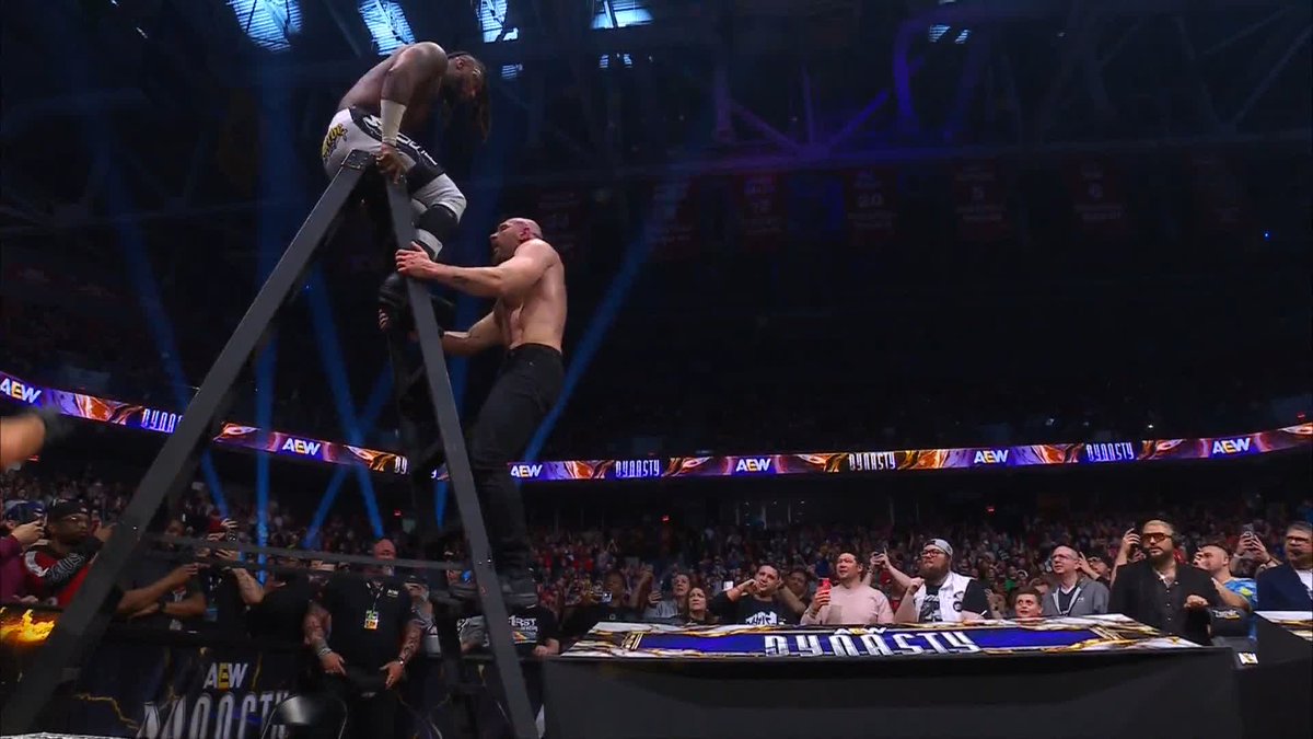 SWERVE STOMP THROUGH THE TABLE! Watch #AEWDynasty RIGHT NOW! Jon Moxley | Swerve Strickland