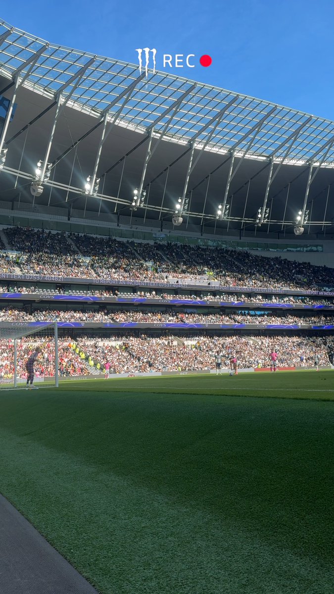 Pitchside for Mathys' first Premier League goal! 🤳 🎬 Monster Energy